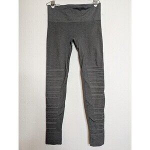 Blanqi Maternity Sportsupport Hipster Belly Support‎ Leggings Ribbed Medium Gray